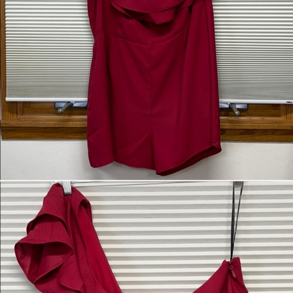 Red 🍒 Romper Brand New says XL but can fit. XXL - Picture 3 of 3